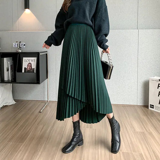 Ella | Timeless and graceful long pleated skirt