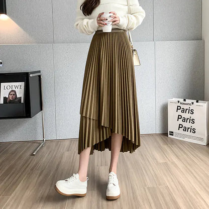 Ella | Timeless and graceful long pleated skirt