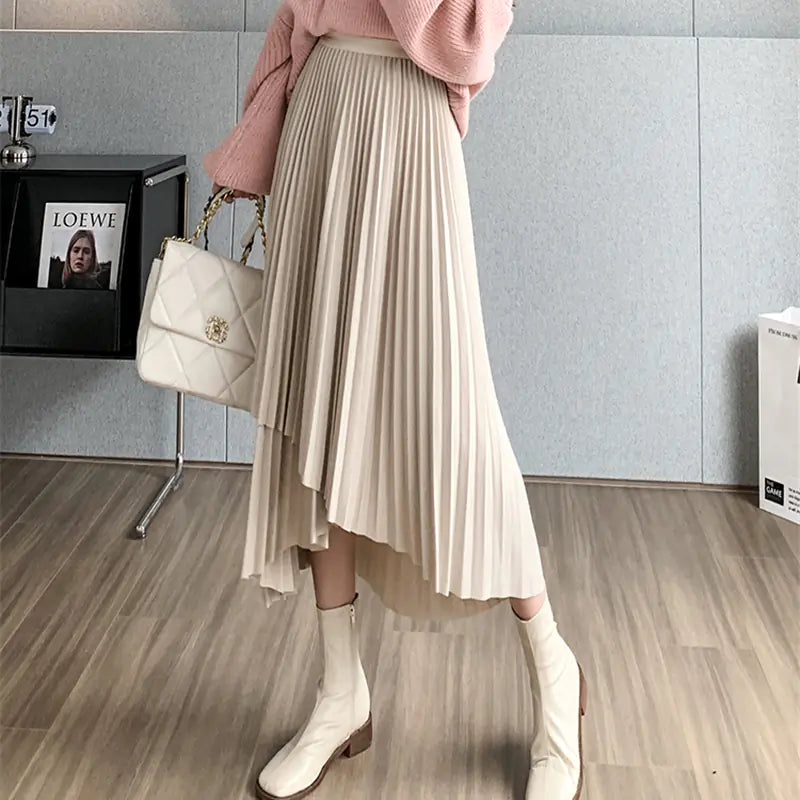 Ella | Timeless and graceful long pleated skirt